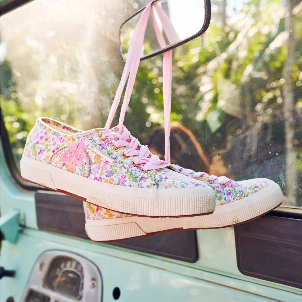 Loveshack Fancy x Superga sneakers EUC